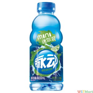 脉动（Mizone）青柠口味 维生素饮料 400ml*15瓶 整箱装